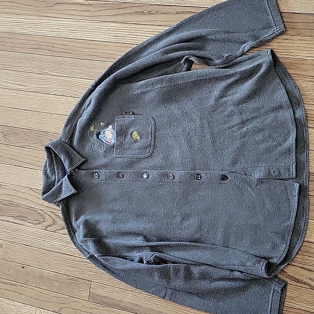 Ladies button down fleece